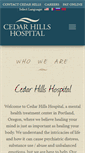 Mobile Screenshot of cedarhillshospital.com